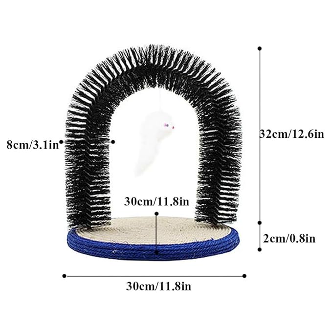 Cature Cat Grooming Arch Brush Self Scratcher And Massager